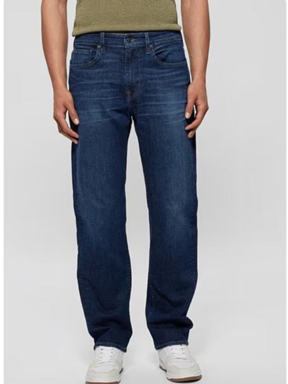 NWT Guess Jeans Men's Brit Rocker Slim Fit Low Rise Jeans Size 36x32 Dark Blue 